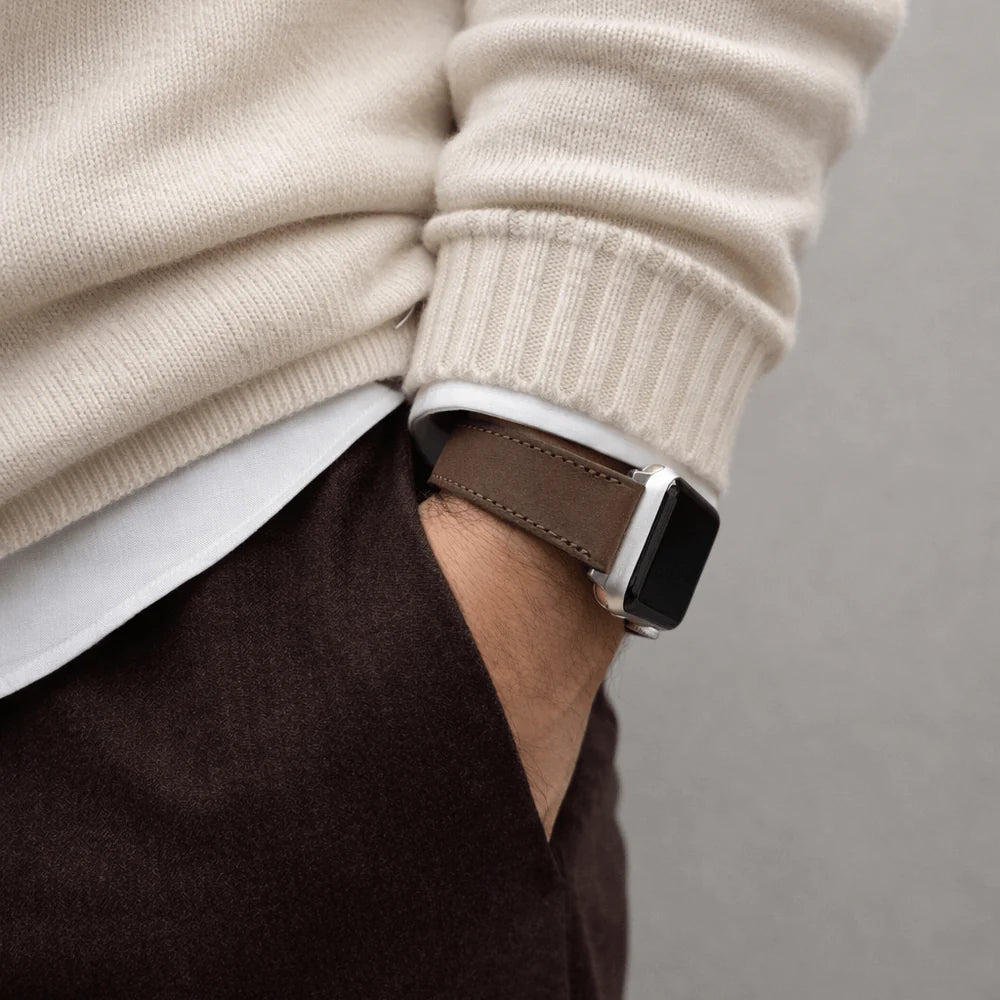 Apple Watch | Läder | Fluco Mountain Bear [mörkbrun]