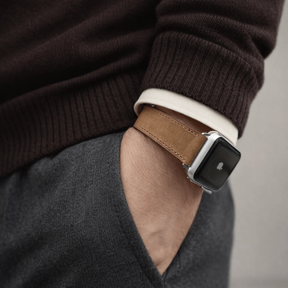 Apple Watch | Läder | Fluco Mountain Bear [whisky]