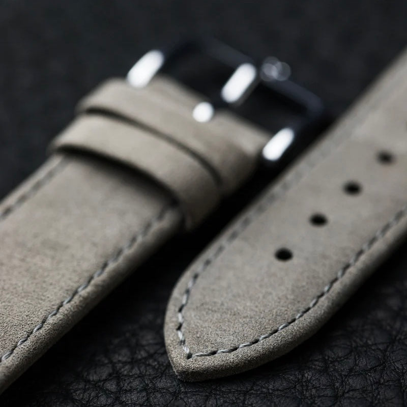 Läder | HIRSCH Osiris Nubuck [grå] Snabbkoppling