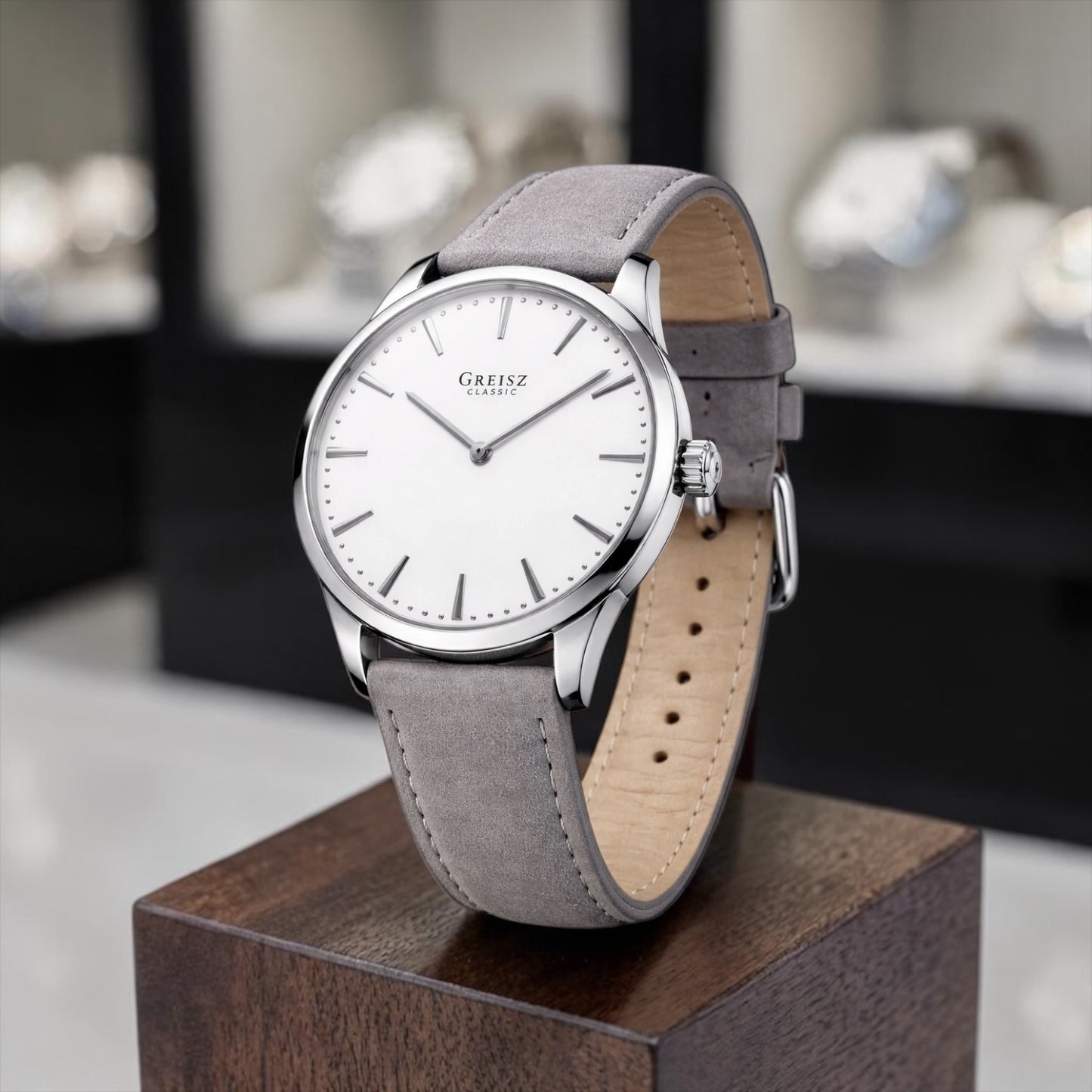 Läder | HIRSCH Osiris Nubuck [grå] Snabbkoppling
