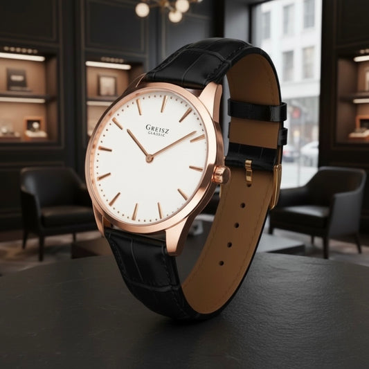 GREISZ 1908 r1 [roséguld+vit] 40mm Newport